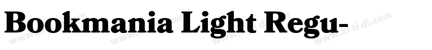 Bookmania Light Regu字体转换